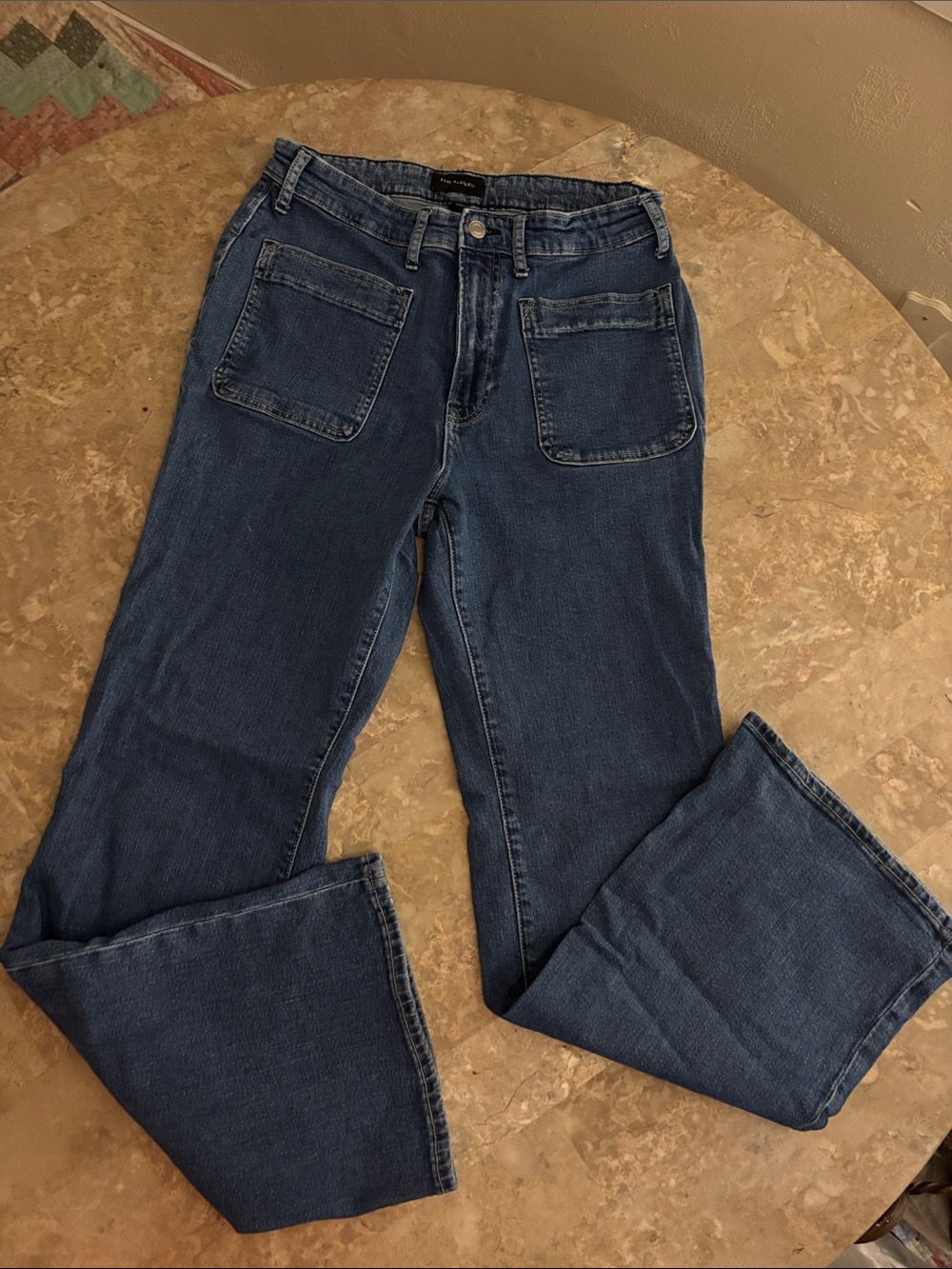 Free Assembly front pocket Women's Blue Jeans size 12